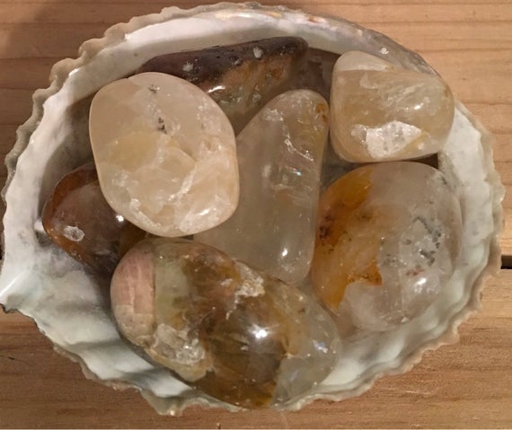 Hematoid Quartz Stone, Large Tumbled Stone,healing Stone, Healing Crystal, Chakra Stone, Spiritual Stone
