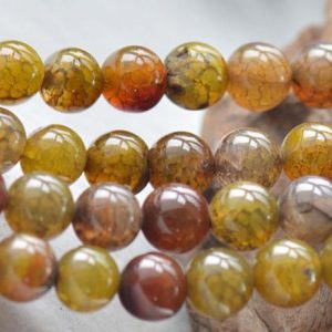 Shop Agate Round Beads! Natural Dragon Vein Agate Smooth and Round Beads,4mm/6mm/8mm/10mm/12mm Agate Wholesale Bulk Supply,15 inches one starand | Natural genuine round Agate beads for beading and jewelry making.  #jewelry #beads #beadedjewelry #diyjewelry #jewelrymaking #beadstore #beading #affiliate #ad