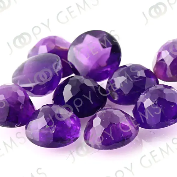 Amethyst (african) Rose Cut Cabochon 6mm Round  - Per Stone