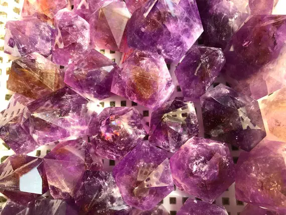 Natural Ametrine Polished Points/amethyst Single Point /purple Crystal Ornaments/natural Amethyst Healing Tower-s,m,l Three Size To Choose