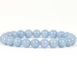 Shop Angelite Jewelry! Angelite Bracelet, Inner Peace Handmade Gemstone Jewelry, Gemstone Handmade Jewelry | Natural genuine Angelite jewelry. Buy crystal jewelry, handmade handcrafted artisan jewelry for women.  Unique handmade gift ideas. #jewelry #beadedjewelry #beadedjewelry #gift #shopping #handmadejewelry #fashion #style #product #jewelry #affiliate #ad