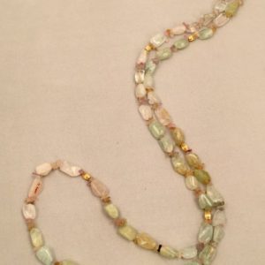 Shop Yellow Sapphire Necklaces! Aquamarine and Montana Sapphire Necklace with 14K Yellow Gold Accents | Natural genuine Yellow Sapphire necklaces. Buy crystal jewelry, handmade handcrafted artisan jewelry for women.  Unique handmade gift ideas. #jewelry #beadednecklaces #beadedjewelry #gift #shopping #handmadejewelry #fashion #style #product #necklaces #affiliate #ad