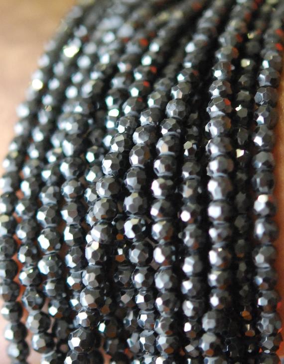 Black Cubic Zircon Round Beads 16.00