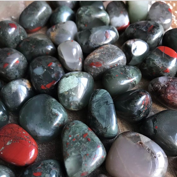 African Bloodstone Crystals