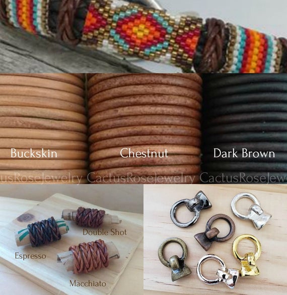 Southwestern Boho Leather Bracelet Kit, Sundance, Boho, Unisex, Diy Please Read Description For More  Information.