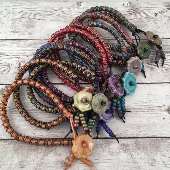 Shop Leather Wrap Bracelet Kits Beadage