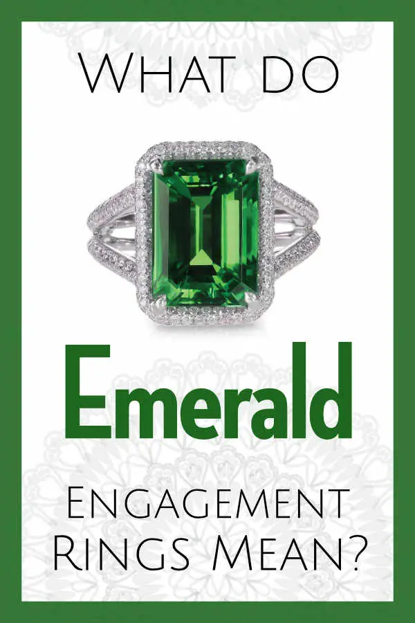 What Do Emerald Engagement Rings Mean? - Emeralds are a stunning deep green color and represent love, abundance, and listening to the wisdom of your heart.
 Click to learn what all the engagement ring gemstones mean! #weddings #engagementrings #bridal #rings