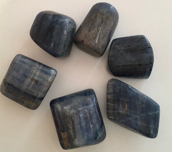 Kyanite Premium Tumbled Stone,healing Stone, Healing Crystal, Spiritual Stone, Meditation, Extra Large Tumbled Stone