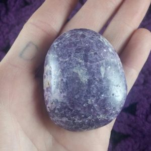 SALE Lepidolite Small Palmstone Gallet Crystal Stones Crystals Palm Stone Irie lithium calming sparkle sparkly purple mica peru | Natural genuine stones & crystals in various shapes & sizes. Buy raw cut, tumbled, or polished gemstones for making jewelry or crystal healing energy vibration raising reiki stones. #crystals #gemstones #crystalhealing #crystalsandgemstones #energyhealing #affiliate #ad