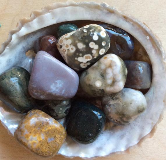 Ocean Jasper Medium Tumbled Stone, Healing Stone, Healing Crystals,chakra Stone, Spiritual Stone