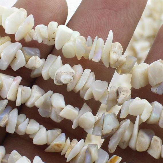 Independence Day Sale New Brand Australian Opal Uncut Chips Beads, Australian Opal Chips Beads, 36 Inches Strand An Amazing Item