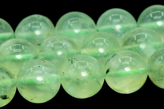 9-10mm Epidote In Prehnite Beads Brazil Grade Aa Natural Gemstone Full Strand Round Loose Beads 15" Bulk Lot Options (101780-416)