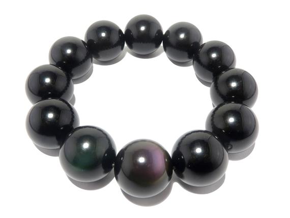 Rainbow Obsidian Bracelet Protection Stone