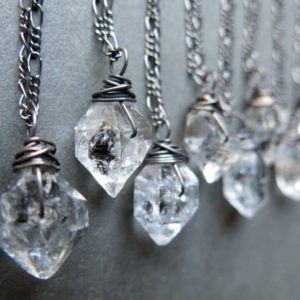 Tibetan Herkimer Diamond Necklace – Raw Crystal Necklace – Crystal Jewelry – Boho Necklace – Raw Quartz Necklace – Quartz Crystal Pendant | Natural genuine Gemstone necklaces. Buy crystal jewelry, handmade handcrafted artisan jewelry for women.  Unique handmade gift ideas. #jewelry #beadednecklaces #beadedjewelry #gift #shopping #handmadejewelry #fashion #style #product #necklaces #affiliate #ad