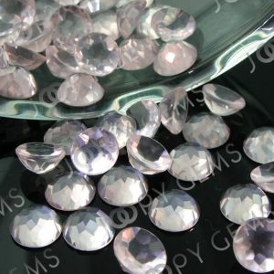 Shop Rose Quartz Cabochons! Rose Quartz Rose Cut Cabochon 8mm Round – per stone | Natural genuine stones & crystals in various shapes & sizes. Buy raw cut, tumbled, or polished gemstones for making jewelry or crystal healing energy vibration raising reiki stones. #crystals #gemstones #crystalhealing #crystalsandgemstones #energyhealing #affiliate #ad