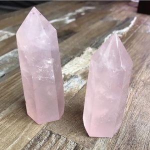 Shop Rose Quartz Points & Wands! Rose Quartz Crystal Towers | Natural genuine stones & crystals in various shapes & sizes. Buy raw cut, tumbled, or polished gemstones for making jewelry or crystal healing energy vibration raising reiki stones. #crystals #gemstones #crystalhealing #crystalsandgemstones #energyhealing #affiliate #ad