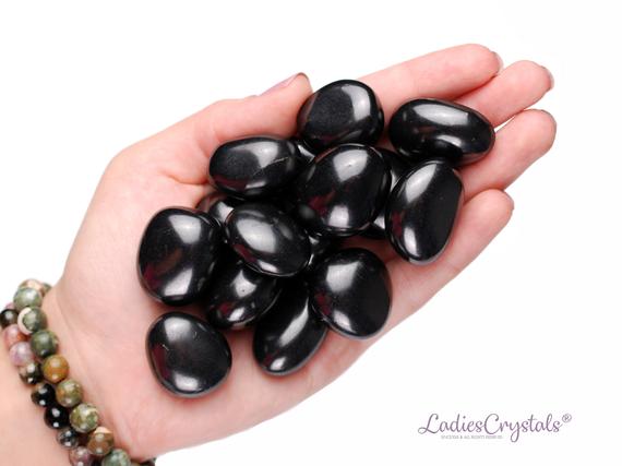 Shungite Tumbled Stone, Shungite, Tumbled Stones, Crystals, Stones, Gifts, Rocks, Gems, Gemstones, Zodiac Crystals, Healing Crystals