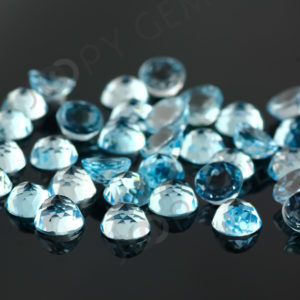 Shop Topaz Stones & Crystals! Sky Blue Topaz Rose Cut Cabochon 6mm Round – per stone | Natural genuine stones & crystals in various shapes & sizes. Buy raw cut, tumbled, or polished gemstones for making jewelry or crystal healing energy vibration raising reiki stones. #crystals #gemstones #crystalhealing #crystalsandgemstones #energyhealing #affiliate #ad