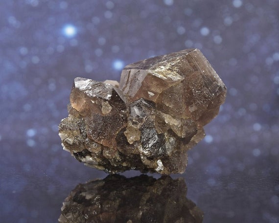 Etched Smoky Quartz Cluster From Switzerland | Alpine Crystal | 2.33" | 82.7 Grams