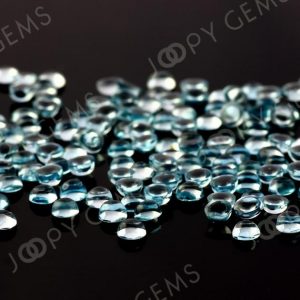 Shop Topaz Stones & Crystals! Sky Blue Topaz Cabochon 4mm Round – per stone | Natural genuine stones & crystals in various shapes & sizes. Buy raw cut, tumbled, or polished gemstones for making jewelry or crystal healing energy vibration raising reiki stones. #crystals #gemstones #crystalhealing #crystalsandgemstones #energyhealing #affiliate #ad