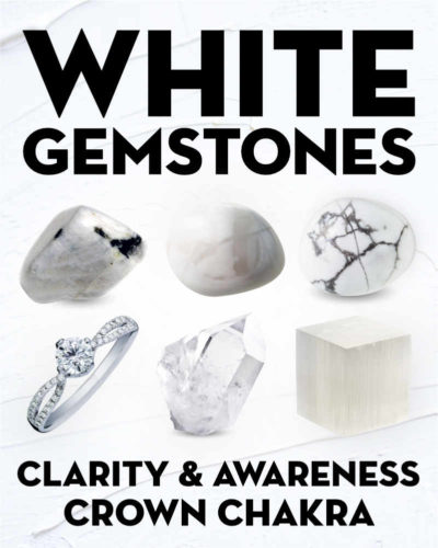What Do White Gemstones & Crystals Mean?. Learn the names and meanings of white and transparent gems and crystals including howlite, selenite, magnesite, quartz, opal, moonstone, and diamond.
What do white gemstones mean?
White and clear gemstones &amp; crystals correspond to the crown chakra. They each have different meanings, but overall white crystals are often used for increasing awareness, meditation, purification, and awakening consciousness to highe... #gemstones #crystals #beadage