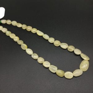 Yellow Sapphire Plain Tumble Natural Necklace Gemstone | Natural genuine chip Yellow Sapphire beads for beading and jewelry making.  #jewelry #beads #beadedjewelry #diyjewelry #jewelrymaking #beadstore #beading #affiliate #ad
