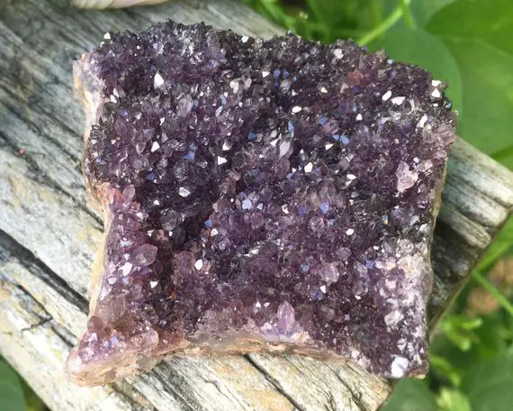 Amethyst Crystal Cluster From Alacham Mine Turkey #4 Dark Purple Druzy, Pseudomorph, February Birthstone, Gemstone Home Decor, Gift For Her