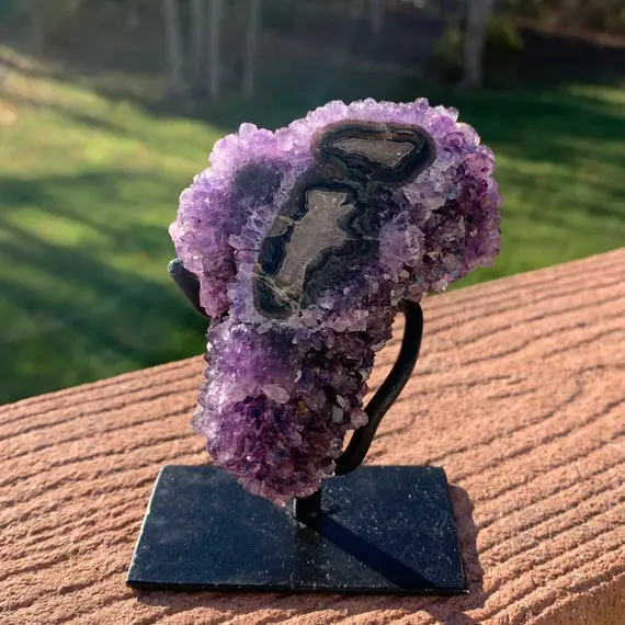 Amethyst Formation - Decorative Amethyst Crystal - Raw Cluster - Collectible Mineral - Meditation Crystal- Display/decor- From Uruguay- 183g