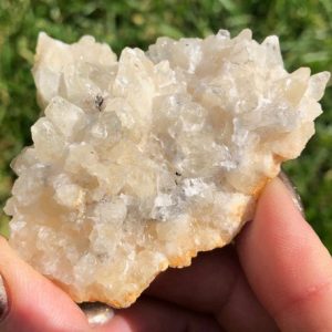 Shop Raw & Rough Calcite Stones! Sparkly Dogtooth Calcite Cluster from Geode from Morocco #10 | Natural genuine stones & crystals in various shapes & sizes. Buy raw cut, tumbled, or polished gemstones for making jewelry or crystal healing energy vibration raising reiki stones. #crystals #gemstones #crystalhealing #crystalsandgemstones #energyhealing #affiliate #ad