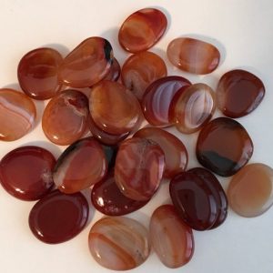 Shop Tumbled Carnelian Crystals & Pocket Stones! Carnelian Smooth Palm Healing Stone, Healing Crystal, Spiritual Stone, Meditation, Tumbled stone, Chakra Stone | Natural genuine stones & crystals in various shapes & sizes. Buy raw cut, tumbled, or polished gemstones for making jewelry or crystal healing energy vibration raising reiki stones. #crystals #gemstones #crystalhealing #crystalsandgemstones #energyhealing #affiliate #ad