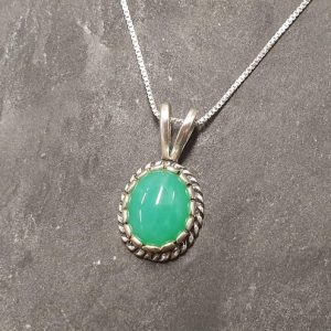 Shop Chrysoprase Pendants! Chrysoprase Necklace, Green Oval Pendant, Natural Chrysoprase, Victorian Pendant, Vintage Pendant, Dainty Pendant, Solid Silver Necklace | Natural genuine Chrysoprase pendants. Buy crystal jewelry, handmade handcrafted artisan jewelry for women.  Unique handmade gift ideas. #jewelry #beadedpendants #beadedjewelry #gift #shopping #handmadejewelry #fashion #style #product #pendants #affiliate #ad