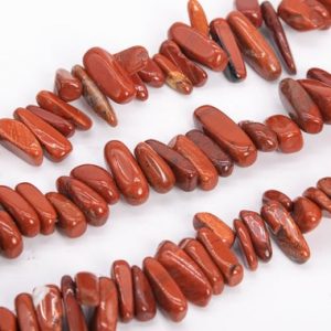 Shop Red Jasper Chip & Nugget Beads! 12-24×3-5MM Red Jasper Beads Stick Pebble Chip Grade A Genuine Natural Gemstone Loose Beads 15.5" / 7.5" Bulk Lot Options (111245) | Natural genuine chip Red Jasper beads for beading and jewelry making.  #jewelry #beads #beadedjewelry #diyjewelry #jewelrymaking #beadstore #beading #affiliate #ad