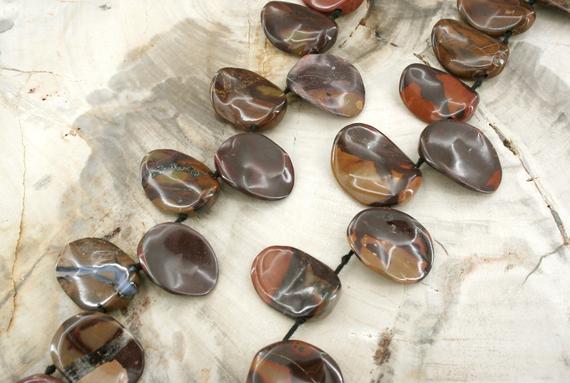 Autumn Jasper Chips Beads 12-15mm (etb01360) Unique Jewelry/vintage Jewelry/gemstone Necklace