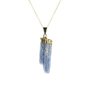Shop Kyanite Jewelry! Kyanite necklace – raw crystal – blue kyanite – serenity – healing necklace – a gold topped blue kyanite on a 14k gold filled chain | Natural genuine Kyanite jewelry. Buy crystal jewelry, handmade handcrafted artisan jewelry for women.  Unique handmade gift ideas. #jewelry #beadedjewelry #beadedjewelry #gift #shopping #handmadejewelry #fashion #style #product #jewelry #affiliate #ad