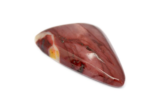 Mookaite Jasper Cabochon (28mm X 16mm X 5mm) - Natural Stone - Triangle Gemstone