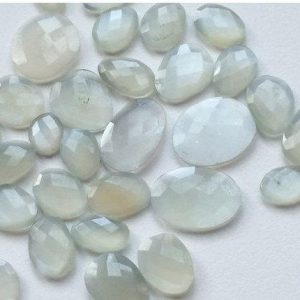 Shop Moonstone Cabochons! 10mm To 14mm Grey Moonstone Rose Cut Flat back Cabochon, Grey Moonstone Faceted Cabochons, 5 Piece Moonstone Gemstones For Jewelry – GODA317 | Natural genuine stones & crystals in various shapes & sizes. Buy raw cut, tumbled, or polished gemstones for making jewelry or crystal healing energy vibration raising reiki stones. #crystals #gemstones #crystalhealing #crystalsandgemstones #energyhealing #affiliate #ad