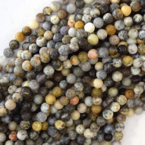 Shop Opal Round Beads! Natural Dendritic Moss Opal Round Beads 15.5" Strand 4mm 6mm 8mm 10mm 12mm | Natural genuine round Opal beads for beading and jewelry making.  #jewelry #beads #beadedjewelry #diyjewelry #jewelrymaking #beadstore #beading #affiliate #ad