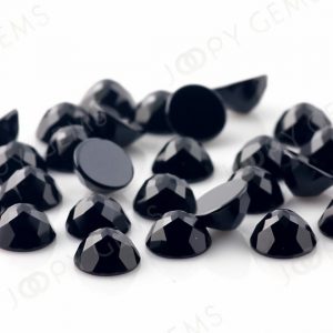 Shop Spinel Stones & Crystals! Black Spinel Rose Cut Cabochon 8mm Round – per stone | Natural genuine stones & crystals in various shapes & sizes. Buy raw cut, tumbled, or polished gemstones for making jewelry or crystal healing energy vibration raising reiki stones. #crystals #gemstones #crystalhealing #crystalsandgemstones #energyhealing #affiliate #ad