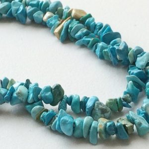 Shop Turquoise Chip & Nugget Beads! 4-5mm Turquoise Chips Beads, Chinese Turquoise Gemstone Chips, Blue Chip Beads, Turquoise For Necklace, 32 Inch (1Strand To 5Strand Options) | Natural genuine chip Turquoise beads for beading and jewelry making.  #jewelry #beads #beadedjewelry #diyjewelry #jewelrymaking #beadstore #beading #affiliate #ad