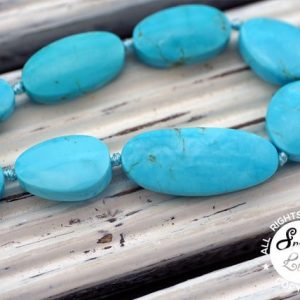 Shop Turquoise Bead Shapes! Kingman Turquoise Stabilized freeform beads 9-12mm (ETB01066)   Rare stone/Unique jewelry/Vintage jewelry/Gemstone necklace | Natural genuine other-shape Turquoise beads for beading and jewelry making.  #jewelry #beads #beadedjewelry #diyjewelry #jewelrymaking #beadstore #beading #affiliate #ad