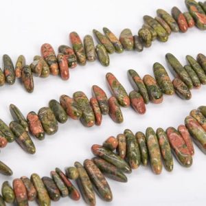 12-24×3-5MM Lotus Pond Unakite Beads Stick Pebble Chip Grade AAA Genuine Natural Gemstone Loose Beads 15.5" / 7.5" Bulk Lot Options (111241) | Natural genuine chip Unakite beads for beading and jewelry making.  #jewelry #beads #beadedjewelry #diyjewelry #jewelrymaking #beadstore #beading #affiliate #ad