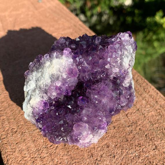 3.3" Amethyst Crystal - Amethyst Druze - Raw Mineral Specimen- Natural Cluster- Healing/meditation Crystal- Display/decor- From Uruguay 351g