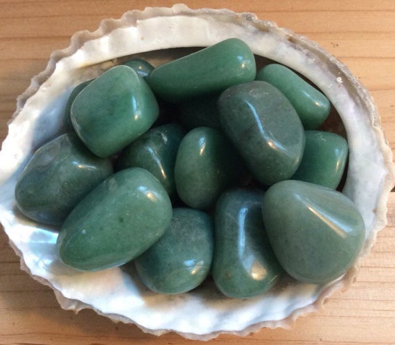Green Aventurine Tumbled Stone, Healing Stone, Comforting And Nurturing Stone, Heart Chakra Stone, Spiritual Stone