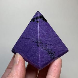 CHAROITE PYRAMID – Natural Crystal – Genuine Polished Stone – Healing Crystal – Meditation Stone – Display – Collectible – Gift- From Russia | Natural genuine stones & crystals in various shapes & sizes. Buy raw cut, tumbled, or polished gemstones for making jewelry or crystal healing energy vibration raising reiki stones. #crystals #gemstones #crystalhealing #crystalsandgemstones #energyhealing #affiliate #ad
