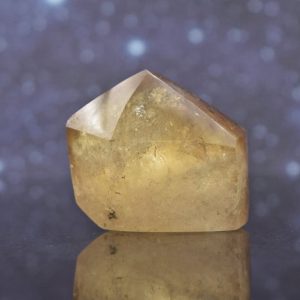 Shop Citrine Points & Wands! Stubby Polished Natural Golden Yellow Citrine Point from Zambia | Genuine | Unheated | Rare | 1.42" | 62.5 grams | Natural genuine stones & crystals in various shapes & sizes. Buy raw cut, tumbled, or polished gemstones for making jewelry or crystal healing energy vibration raising reiki stones. #crystals #gemstones #crystalhealing #crystalsandgemstones #energyhealing #affiliate #ad