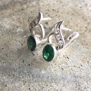 Shop Emerald Earrings! Emerald Earrings, Created Emerald, Antique Earrings, Vintage Emerald Earrings, Dainty Earrings, Green Curvy Earrings, 925 Silver Earrings | Natural genuine Emerald earrings. Buy crystal jewelry, handmade handcrafted artisan jewelry for women.  Unique handmade gift ideas. #jewelry #beadedearrings #beadedjewelry #gift #shopping #handmadejewelry #fashion #style #product #earrings #affiliate #ad