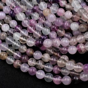 Shop Fluorite Beads! Natural Fluorite Beads 10mm Round Smooth Polished Soft Pastel Purple Green Clear Fluorite Gemstone Beads 15.5" Strand | Natural genuine beads Fluorite beads for beading and jewelry making.  #jewelry #beads #beadedjewelry #diyjewelry #jewelrymaking #beadstore #beading #affiliate #ad