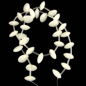 Shop Jade Bead Shapes! 12mm white jade briolette beads 16" strand 16317 | Natural genuine other-shape Jade beads for beading and jewelry making.  #jewelry #beads #beadedjewelry #diyjewelry #jewelrymaking #beadstore #beading #affiliate #ad