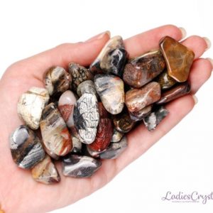 Shop Tumbled Jasper Crystals & Pocket Stones! Set Of 3 Silver Leaf Jasper Tumbled Stones, Silver Leaf Jasper, Tumbled Stones, Jasper, Stones, Crystals, Rocks, Gifts, Gemstones, Gems | Natural genuine stones & crystals in various shapes & sizes. Buy raw cut, tumbled, or polished gemstones for making jewelry or crystal healing energy vibration raising reiki stones. #crystals #gemstones #crystalhealing #crystalsandgemstones #energyhealing #affiliate #ad