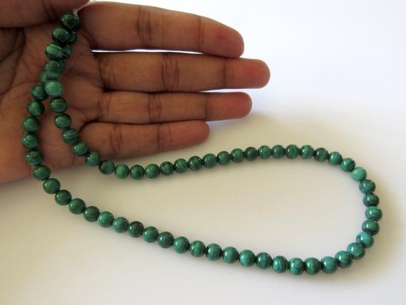 5 Strands Wholesale 4mm Malachite Round Beads, Natural Malachite Beads, Wholesale Malachite Gemstones, 15 Inch Strand, Sku-2993/2